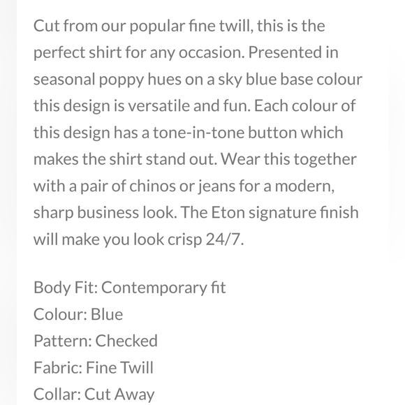 ETON GINGHAM DRESS SHIRT - Picture 11 of 11